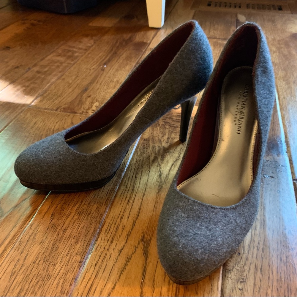Christian Siriano | Gray Wool Like Pumps | Sz 9